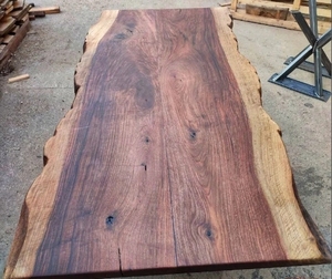 Tavolo <span class=keywords><strong>da</strong></span> Pranzo in Noce di Produzione Artigianale Tavolo <span class=keywords><strong>da</strong></span> <span class=keywords><strong>Cucina</strong></span> Unico Realizzato a Mano con Lastre a Bordo Vivo - Product Image 3