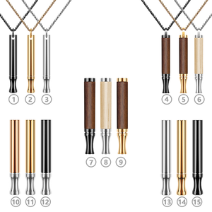 Vice Breaker Arrêter de Fumer En Acier Inoxydable À Base De Plantes Ciggeretts Popper Inhalateur D'agrumes Respirer Facilité <span class=keywords><strong>Colère</strong></span> Soulagement Collier Pour Adultes - Product Image 6