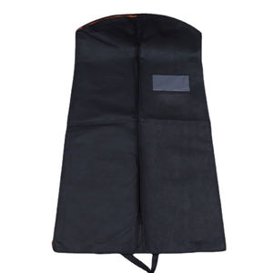 Lavable de alta calidad personalizado con logotipo negro blanco hombres, traje cubierta de viaje nupcial vestido largo vestido de novia bolsa de ropa/ - Product Image 2