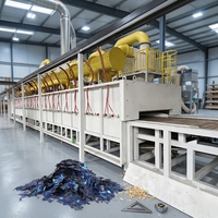 Four de pyrolyse à double panneau de verre à haut taux de récupération pour le recyclage des plaquettes de silicium de panneaux solaires