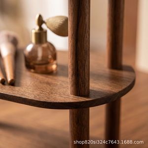 Tabletop <b>teacup</b> rack, solid wood, modern Chinese style antique display shelf, small tea room tea set and tea display rack - Product Image 5