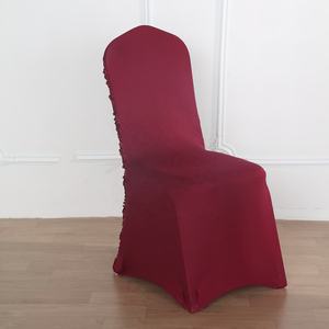 Wholesale <strong>Satin</strong> White Rosette Back Table <strong>Chair</strong> <strong>Cover</strong> Spandex <strong>Wedding</strong> Event Stage Party Decoration Banquet <strong>Chair</strong> <strong>Covers</strong> - Product Image 6