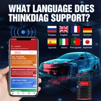 (bssy) ThinkDiag Lecteur de codes OBD2, outil de diagnostic de tous les systèmes, logiciel gratuit d'un an, scanner OBDII version 4.0