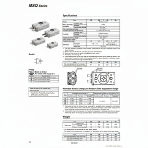 Mesa giratoria SMC Pneumatics modelo MSQ30A - Product Image 1