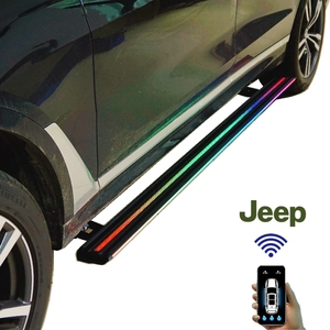 Tự Động Có Thể Thu Vào Điện Chạy Bảng Điện Side Bước Hợp Kim Nhôm Cho Jeep Grand Cherokee Wk2 WL 2010 + <span class=keywords><strong>SUV</strong></span> - Product Image 1