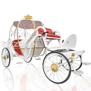 Carruaje Eléctrico Real de Calabaza de Cenicienta - Nueva Llegada, Color Personalizado Profesional, Decoración para Fiestas y Bodas, Freno Hidráulico - Product Image 5