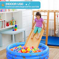 Aufblasbarer Wasserpool für Kinder, Schwimm- und Planschbecken für Drinnen und Draußen, Bällebad für Familienspaß, Sommerparty, Kinderwassertraining
