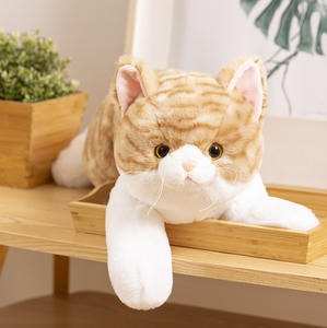 Delikat niedlich Katze Plüschtick individuell Plüsch gefüllt weiches Tier Plüschpuppe realistische Katze Unterstützung Anpassung - Product Image 6