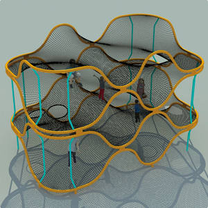Filet d'escalade en forme de dôme arc-en-ciel pour aire de jeux extérieure personnalisée et sécurisée, pour les zones de jeux intérieures et extérieures et les aires de jeux préscolaires - Product Image 5