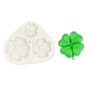 Shamrocks stampo in Silicone St Patrick's Day stampo in Silicone stampo da forno irlandese per cioccolato Candy Sugar craft Cake Decoration Cupcake