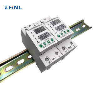 Dispositivo de Protección Contra Sobretensión y Subtensión ZHNL 220V para Refrigerador, Riel DIN, Protector de Voltaje Digital con Indicador de Corriente - Product Image 5