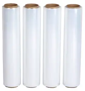 Hot Sales LLDPE Packaging Stretch Wrap Film Shrink Wrap Pre Stretched Film 18"x1500ft