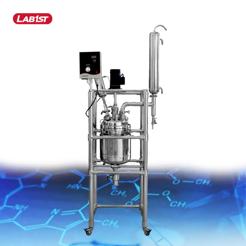 Lab1st stainless steel lab chemical reactor 150l 5L 10L 20L 50l 100l 200l for ethanol extraction