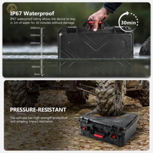 Bộ súng ngắn <span class=keywords><strong>KHC</strong></span> 5 khẩu và 12 hộp tiếp đạn có khóa TSA, tính năng chống nước - Product Image 5