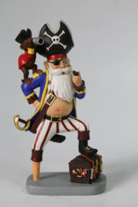Figura de Gnomo Pirata con Cofre <span class=keywords><strong>del</strong></span> <span class=keywords><strong>Tesoro</strong></span> de Resina para Decoración de Halloween y Cuarto de Hombre - Product Image 2
