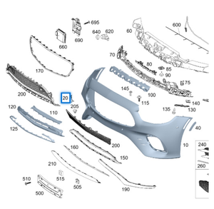 2138802307 Apto para <span class=keywords><strong>Mercedes</strong></span> Benz Clase E W238 Cubierta de Parachoques Delantero para Remolque - Product Image 3