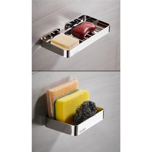 Jabonera de Acero Inoxidable para Montar en la Pared con Ventosas, Diseño Moderno, Agujero de Drenaje Impermeable para Hoteles y Apartamentos - Product Image 5