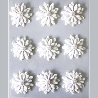 28804 Ariste Stiker Bunga Mini 3D 6 Warna 100X115Mm Cetak Digital DIY Kerajinan Multiwarna Dekorasi Seni Pesta Cosplay Pernikahan