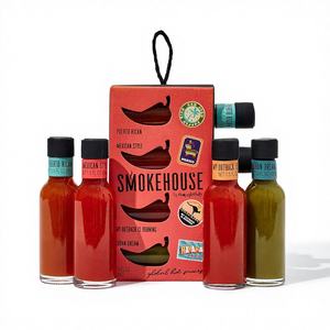 Set de Regalo de Salsas Picantes Estilo Mexicano Smokehouse Thoughtfully Global, 4 Sabores de Inspiración Internacional: Puerto Rico, Cuba - Product Image 1