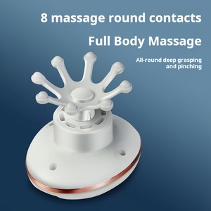 Vente en gros de têtes de massage multiples de marque OEM au design moderne, masseur de tête anti-fatigue par lumière rouge infrarouge à haute fréquence et vibrations - Product Image 3