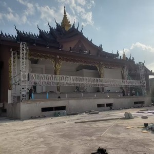 ระบบโครงหลังคาอะลูมิเนียมอัลลอยด์ โครงหลังคาอะลูมิเนียมพร้อมสลักเกลียวสำหรับติดตั้งไฟเวที โครงทรัสสำหรับคอนเสิร์ต เวทีคอนเสิร์ตเคลื่อนที่ - Product Image 5