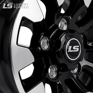 Jantes forgées sur mesure robustes 17-20 pouces, finition noire usinée, pour Toyota Land Cruiser Hilux Ford Ranger - LS Offroad - Product Image 3