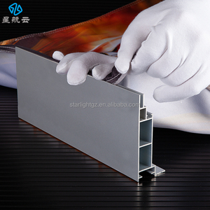 100mm Chiều Sâu Nhôm <span class=keywords><strong>lightbox</strong></span> khung trở lại và cạnh ánh sáng quảng cáo hồ sơ treo cài đặt nhôm hộp đèn - Product Image 6