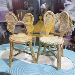 Silla de ratán para niños hecha a mano, duradera, ligera, respetuosa con el medio ambiente, muebles para boda, fiesta, evento, decoración, proveedor al por mayor - Product Image 3