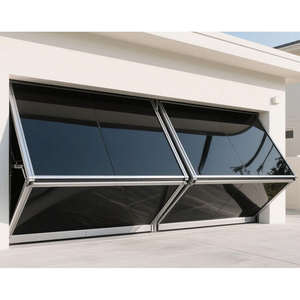 Porte pliante sans rail télécommandée Porte résidentielle verticale pliante pleine vue Porte de <span class=keywords><strong>garage</strong></span> pliante - Product Image 4