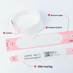Cartouche de bracelets de couleur orange d'identification médicale anti-alcool et anti-allergie pour imprimante Zebra <span class=keywords><strong>HC</strong></span> 100 10006995-6K - Product Image 1