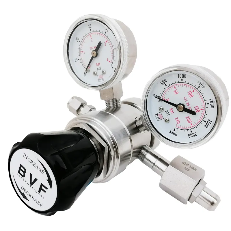 Stainless Steel Double-pole Regulator Stable Output Pressure NPT 1/4"F Threaded Connection