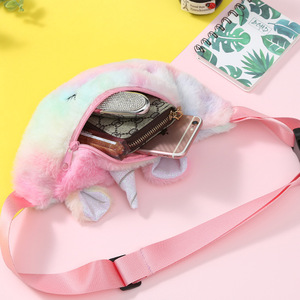 <span class=keywords><strong>Riñonera</strong></span> con diseño <span class=keywords><strong>de</strong></span> <span class=keywords><strong>unicornio</strong></span> artoon para niños, bolso <span class=keywords><strong>de</strong></span> cintura peludo - Product Image 4