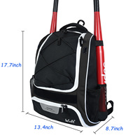 Sac à dos personnalisé pour équipement de baseball et de softball pour enfants, adultes, hommes, femmes, entraînement et compétition