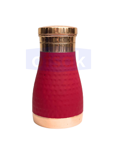 Eco-Friendly Luxury Premium Printed Copper <b>Bottle</b> Leakproof Secure Lid and Custom Colors for Healthy Daily Hydration Portable - Product Image 6