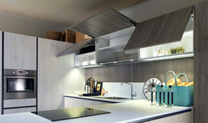 Meubles de cuisine commerciaux <span class=keywords><strong>pour</strong></span> hôtels, menuiserie, placage hôtelier, placage naturel, tambour, comptoir en marbre artificiel, charnière - Product Image 3