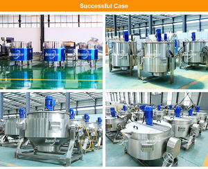 Olla industrial de 300L para cocinar pasta de camarones, <span class=keywords><strong>caramelo</strong></span> y curry, <span class=keywords><strong>con</strong></span> caldera de gas encamisada - Product Image 4