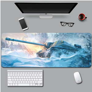 Tapis de souris de jeu chauffant personnalisé avec motif imprimé World of Tanks, surface lisse de haute qualité, en stock - Product Image 2