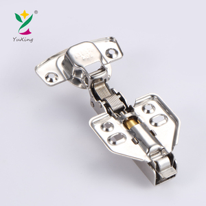 Charnière de meuble YUXING en gros, charnière de porte de cuisine en acier inoxydable à fermeture amortie hydraulique à 90 degrés pour placard - Product Image 4