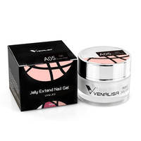 Gel d'Extension Dur à Camouflage LED Venalisa, Nouvelle Marque, 50ML, pour Ongles Français, 24 Couleurs, 50g, pour Création de Pointes d'Ongles