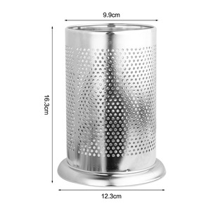 Michael Stainless Steel Chopstick Holder With Fine Holes Multipurpose Kitchen <b>Storage</b> Organizer 4-5.9in Height - Product Image 4