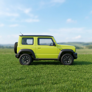 Suzuki Jimny d'occasion, 2 portes, hardtop, SUV tout-terrain, vert lime, toit noir, 4 places, conduite à gauche, essence - Product Image 1