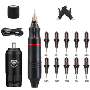 Kit Profesional de Máquina de Tatuar con Agujas de Cartucho, Juego Completo para Artistas del Tatuaje Corporal, Suministro al por Mayor para Uso Profesional - Product Image 1