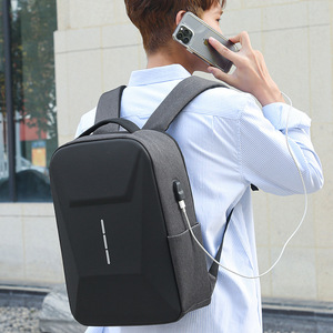 กระเป๋าเป้สะพายหลังสำหรับเดินทางธุรกิจแฟชั่นใหม่ กันน้ำ ทนทาน ช่องเสียบ USB สำหรับชาร์จ  ความจุขนาดใหญ่ ใส่คอมพิวเตอร์ได้  วัสดุไนลอน ซิป - Product Image 5