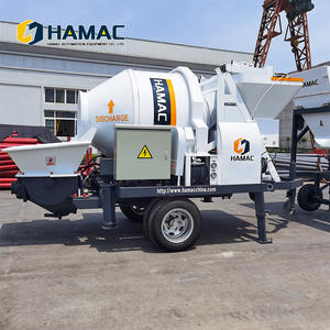 Portable Diesel Concrete Mixer with Pump Machine/Self <b>Loading</b> Mobile Concrete Mixer with Pump for Construction - Product Image 4