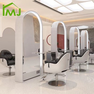 Salon de beauté Coiffeur Miroir LED sur pied Miroir mural double face pleine longueur - Product Image 3