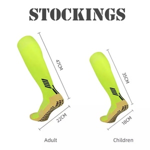 Hot Sport Anti <b>Slip</b> Football Compression Socks <b>Long</b> Grip Sweat Absorption Non-<b>Slip</b> Breathable Quick Dry Features Bottom Logo - Product Image 3