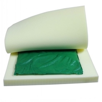 Coussin carré en gel mousse de 3 pouces, facile à transporter, imperméable, antibactérien, rafraîchissant, amovible et lavable pour fauteuil roulant