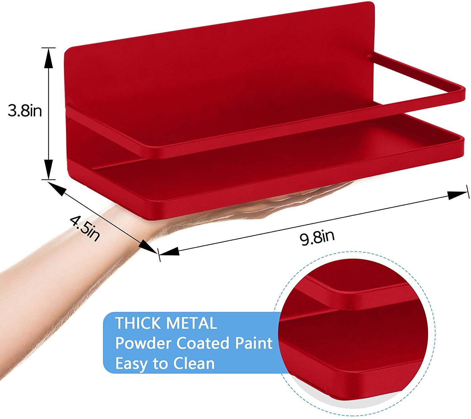 Прочная Магнитная стойка для специй в холодильнике, органайзер из нержавеющей стали, Магнитная стойка для специй, набор из 2 вещей с крючками