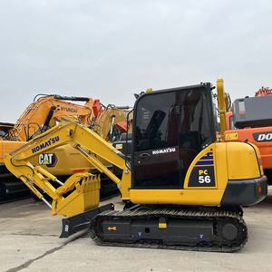 Excavatrice d'occasion Komatsu PC56 5-6 tonnes, mini-machine japonaise, best-seller en stock avec EPA/CE - Product Image 4
