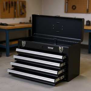 Caja de Herramientas Metálica Vevor de 20.5 Pulgadas con 4 Cajones, Mecanismo de Bloqueo, Organizador de Taller, Almacenamiento de Hierro con Recubrimiento en Polvo - Product Image 2